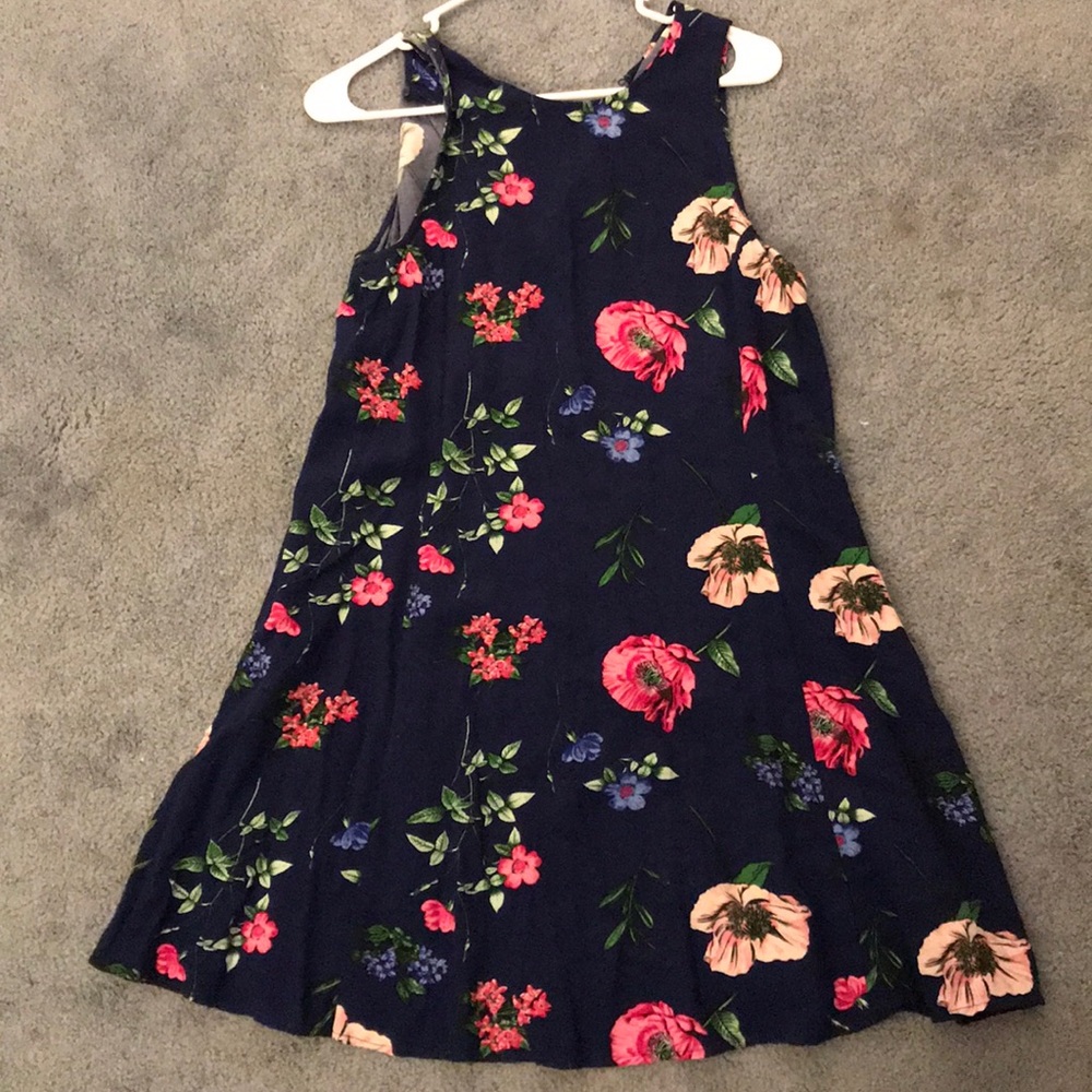 Blue Flowery Midi Sundress